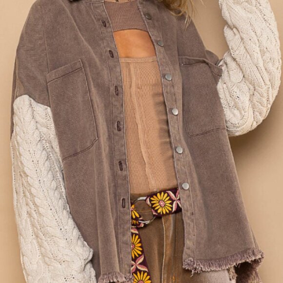 #109 POL Jacket with Sweater Sleeves - Picture 4 of 8